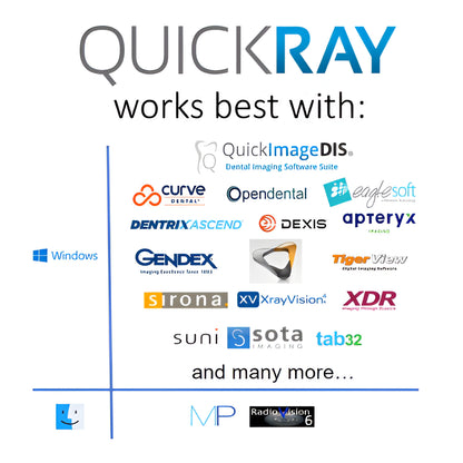 NEW QuickRay Intra Oral Sensor Size 1 with 3 Year Manufacturer Warranty