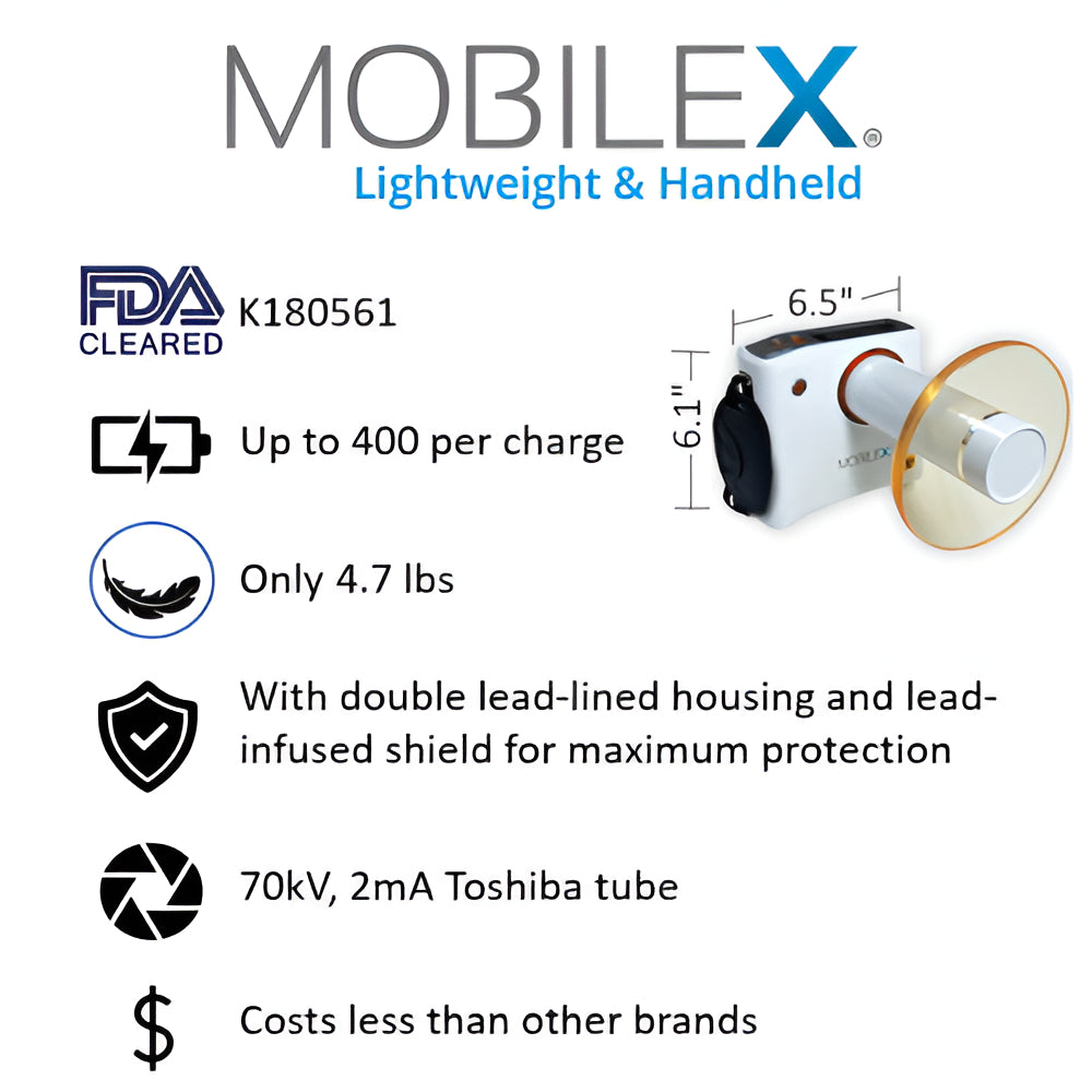 NEW MobileX Handheld X-Ray Generator with 2 Year Warranty